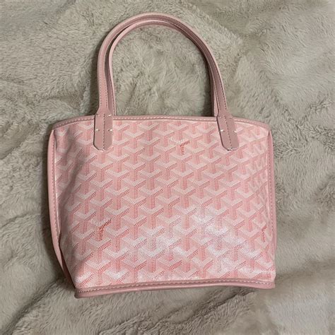 small pink goyard bag|goyard mini tote price.